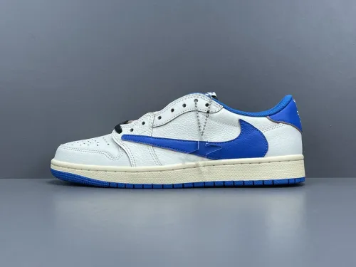 Travis Scott x Jordan Air Jordan 1 Low OG Unisex Casual Board Shoes Sneakers