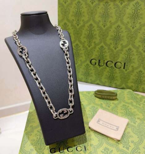 Gucci New Classic Double G Pattern Vintage Necklace