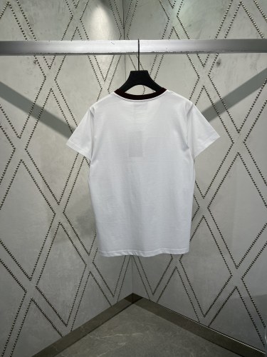 Gucci New Color Contrasting Snake Printed Short Sleeve Couple Casual Round Neck T-shirt