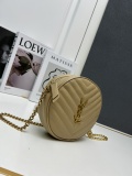 Yves Saint Laurent New Fashion Cute Small Round Bag Size: 17 x 17 x 5.5CM