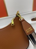 Prada New Fashion Elegant Lychee Pattern Leather Shoulder Strap Crossbody Bag Size: 25 x 18 x 8CM