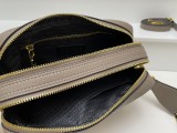 Prada New Fashion Lychee patterned Leather Shoulder Strap Camera Bag Size: 22 x 14 x 8CM