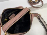 Prada New Fashion Lychee patterned Leather Shoulder Strap Camera Bag Size: 22 x 14 x 8CM