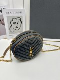 Yves Saint Laurent New Fashion Cute Small Round Bag Size: 17 x 17 x 5.5CM