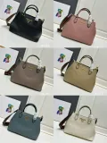 Prada New Fashion Retro Lychee Pattern Leather Handbag Size: 30 x 20 x 15.5CM