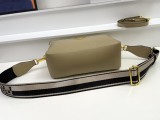 Prada New Fashion Lychee patterned Leather Shoulder Strap Camera Bag Size: 22 x 14 x 8CM