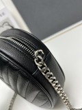 Yves Saint Laurent New Fashion Cute Small Round Bag Size: 17 x 17 x 5.5CM