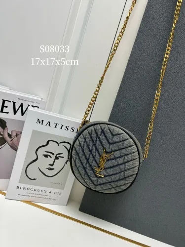Yves Saint Laurent New Fashion Cute Small Round Bag Size: 17 x 17 x 5.5CM