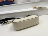 Prada New Fashion Elegant Lychee Pattern Leather Shoulder Strap Crossbody Bag Size: 25 x 18 x 8CM
