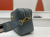 Prada New Fashion Lychee patterned Leather Shoulder Strap Camera Bag Size: 22 x 14 x 8CM