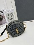 Yves Saint Laurent New Fashion Cute Small Round Bag Size: 17 x 17 x 5.5CM