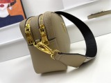 Prada New Fashion Lychee patterned Leather Shoulder Strap Camera Bag Size: 22 x 14 x 8CM