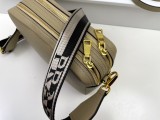 Prada New Fashion Lychee patterned Leather Shoulder Strap Camera Bag Size: 22 x 14 x 8CM