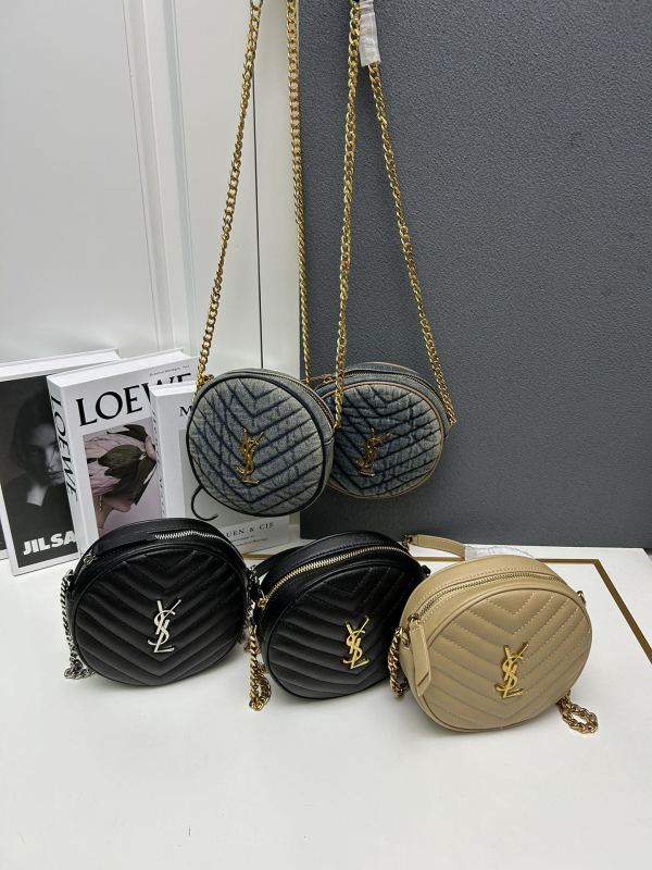 Yves Saint Laurent New Fashion Cute Small Round Bag Size: 17 x 17 x 5.5CM