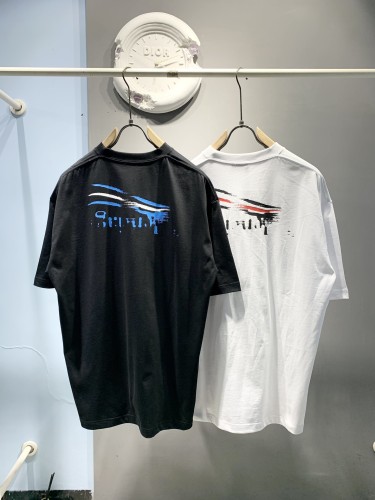 Balenciaga New Classic Abstract Coke Logo Printed Casual T-shirt