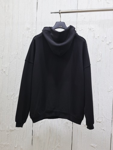 Balenciaga New Fashion 3M Art Letter Printed Water Washed Hoodie Sweatshirt