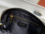 Prada New Fashion Lychee patterned Leather Shoulder Strap Camera Bag Size: 22 x 14 x 8CM