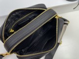 Prada New Fashion Lychee patterned Leather Shoulder Strap Camera Bag Size: 22 x 14 x 8CM