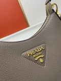 Prada New Fashion Elegant Lychee Pattern Leather Shoulder Strap Crossbody Bag Size: 25 x 18 x 8CM