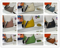 Prada New Fashion Elegant Lychee Pattern Leather Shoulder Strap Crossbody Bag Size: 25 x 18 x 8CM