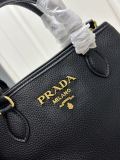 Prada New Fashion Retro Lychee Pattern Leather Handbag Size: 30 x 20 x 15.5CM