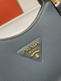 Prada New Fashion Elegant Lychee Pattern Leather Shoulder Strap Crossbody Bag Size: 25 x 18 x 8CM
