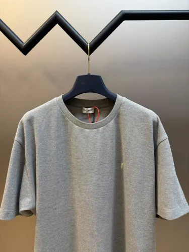 Yves Saint Laurent New Classic Embroidered Logo Round Neck Short Sleeve Couple's Casual Loose T-shirt