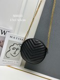 Yves Saint Laurent New Fashion Cute Small Round Bag Size: 17 x 17 x 5.5CM