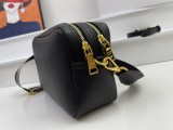Prada New Fashion Lychee patterned Leather Shoulder Strap Camera Bag Size: 22 x 14 x 8CM