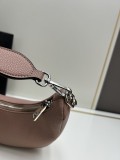 Prada New Fashion Casual Versatile Lychee Pattern Leather Underarm Bag Size: 24 x 13 x 7CM