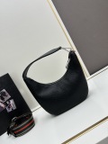 Prada New Fashion Casual Versatile Lychee Pattern Leather Underarm Bag Size: 24 x 13 x 7CM