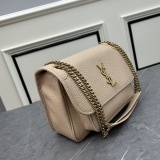 Yves Saint Laurent New Retro Sheepskin Flip Chain Crossbody Bag Underarm Bag Size: 28 × 20.5 × 8.5CM