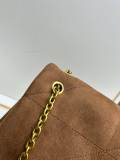 Yves Saint Laurent New Classic Retro Suede Handbag Size: 41 x 24 x 9CM