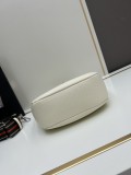 Prada New Fashion Casual Versatile Lychee Pattern Leather Underarm Bag Size: 24 x 13 x 7CM