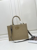 Dior New Classic Embossed Tote Shopping Bag Size: 36.5 × 28 × 17.5 CM