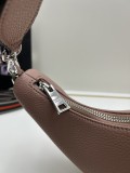 Prada New Fashion Casual Versatile Lychee Pattern Leather Underarm Bag Size: 24 x 13 x 7CM