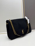 Yves Saint Laurent New Classic Retro Suede Handbag Size: 41 x 24 x 9CM