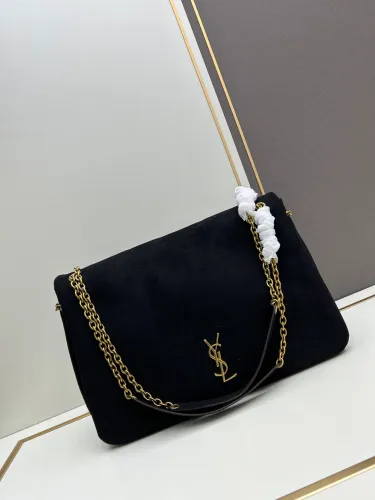 Yves Saint Laurent New Classic Retro Suede Handbag Size: 41 x 24 x 9CM