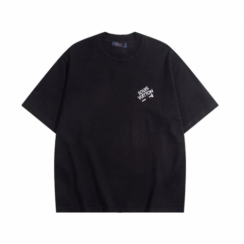 Louis Vuitton New Fashion Pin Embroidered Logo Knitted Short Sleeve