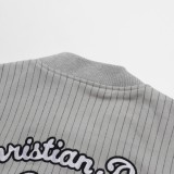 Dior New Classic Vertical Embroidered Baseball Jacket