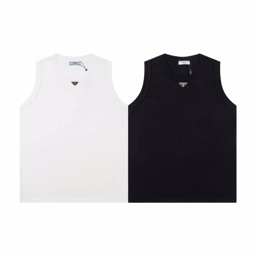 Prada New Classic Triangle Logo Casual Sleeveless Tank Top