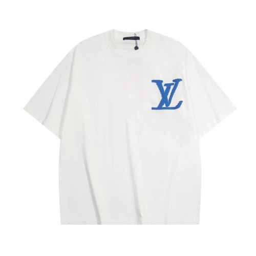 Louis Vuitton Couple New Classic Foam Logo Casual Short Sleeve