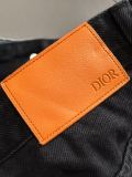 Dior Four Seasons High Color Street Loose Jeans Washed Straight Pants