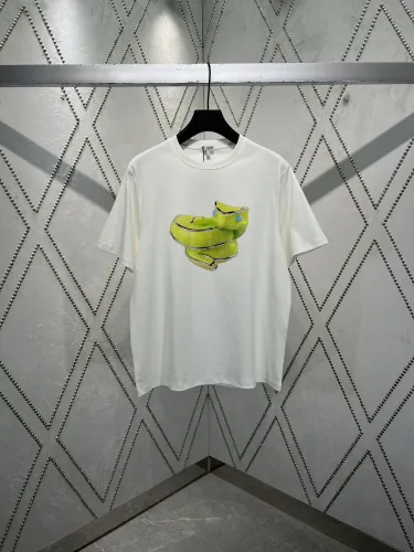 Loewe New Fashion Serpentine Printed Casual Short Sleeve Couple Versatile T-shirt