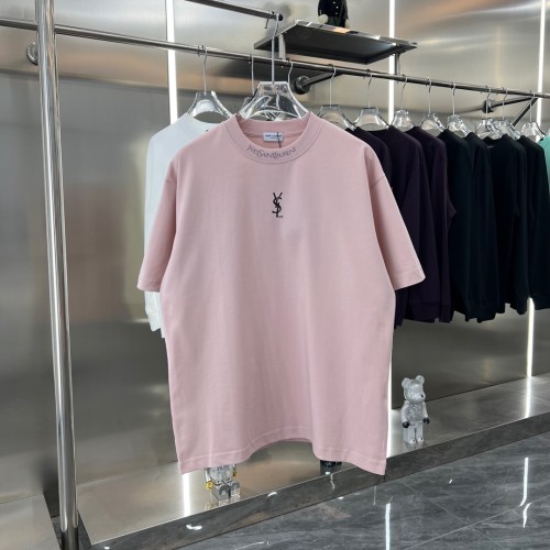 Yves Saint Laurent 2025s New Fashion Printed Round Neck Short Sleeve T-shirt