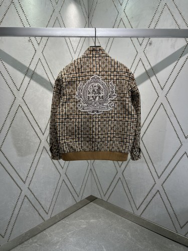 Louis Vuitton New Fashion British Style Full Logo Jacquard Jacket Coat