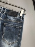 Louis Vuitton New Classic Chess Punch Washed Slimming Jeans
