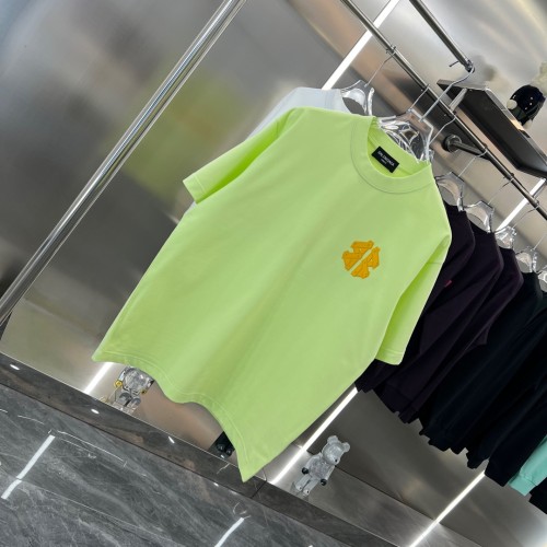 Balenciaga 2025ss New 3D Logo Silicone Short Sleeve Couple Casual T-shirt