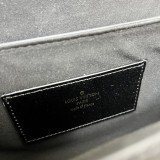Louis Vuitton New Fashion Embroidered Cowhide Twisted Lock Handbag Crossbody Bag Size: 23 x 17 x 9.5 CM