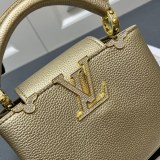 Louis Vuitton Fashion Capucines Flower Crown Handbag Crossbody Bag Size: 21 x 14 x 8 CM